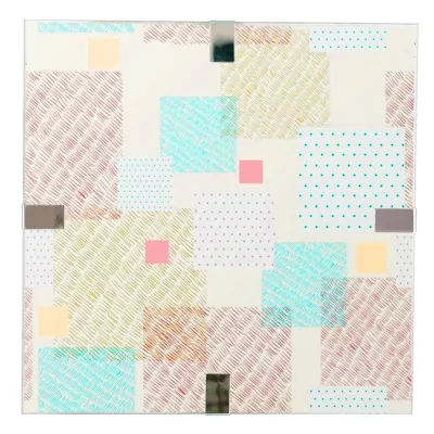 LED stropní / nástěnné světlo AMBIENTE - 10W, 6500K (studená bílá), 31x31cm, hranaté, různobarevné