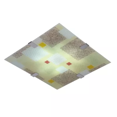 LED stropní / nástěnné světlo AMBIENTE - 16W, 6500K (studená bílá), 40x40cm, hranaté, různobarevné