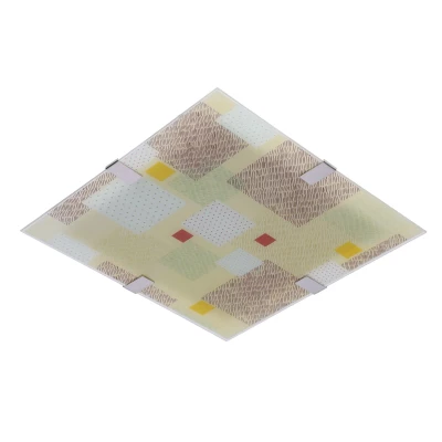 LED stropní / nástěnné světlo AMBIENTE - 16W, 6500K (studená bílá), 40x40cm, hranaté, různobarevné