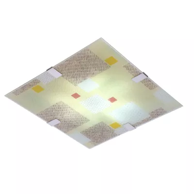 LED stropní / nástěnné světlo AMBIENTE - 16W, 6500K (studená bílá), 40x40cm, hranaté, různobarevné