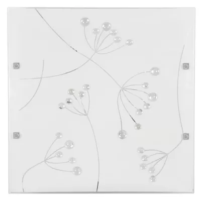 Stropní / nástěnné LED osvětlení ARTY - 16W, 6500K (studená bílá), 40x40cm, hranaté, bílé