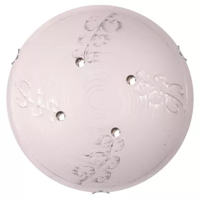 Nástěnné / stropní skleněné osvětlení ASME - 1xE27, 60W, 30cm, stříbrné / bílé