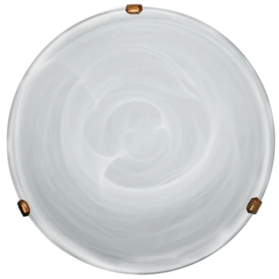 Nástěnné / stropní osvětlení DUNA - 2xE27, 60W, 40cm, kulaté, patina / bílé