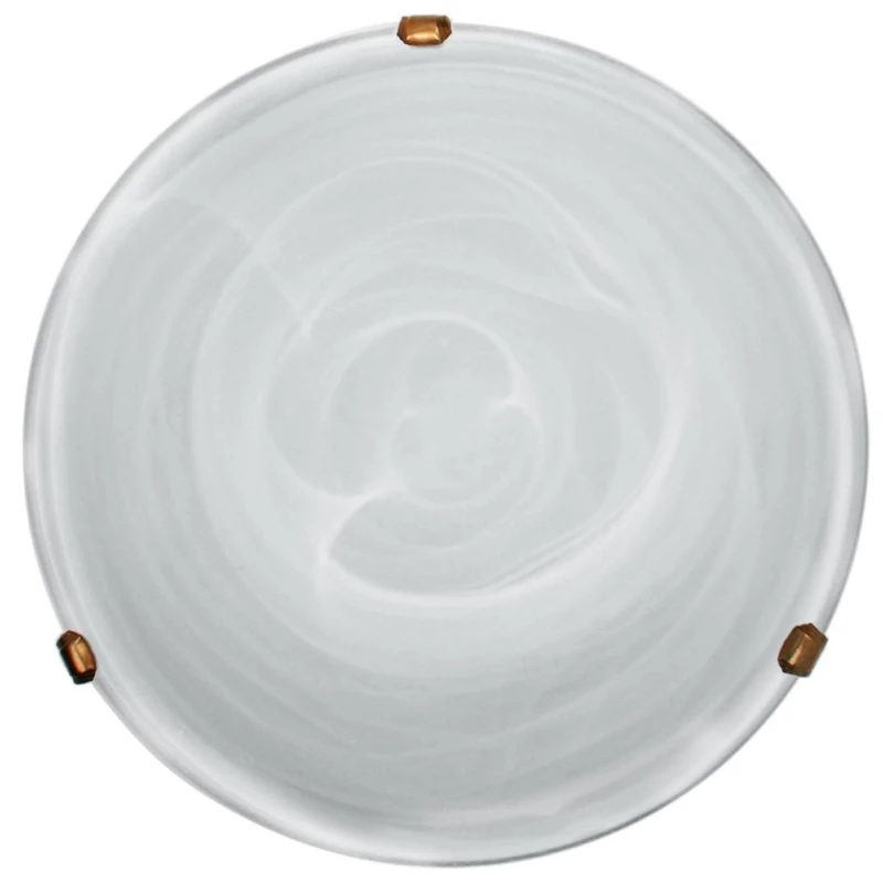 Nástěnné / stropní osvětlení DUNA - 2xE27, 60W, 40cm, kulaté, patina / bílé