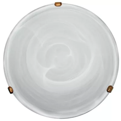 Nástěnné / stropní osvětlení DUNA - 2xE27, 60W, 40cm, kulaté, patina / bílé