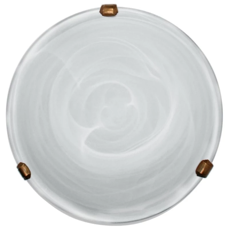 Nástěnné / stropní osvětlení DUNA - 1xE27, 60W, 30cm, kulaté, patina / bílé