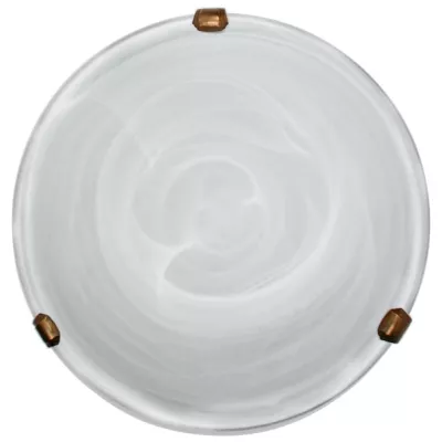 Nástěnné / stropní osvětlení DUNA - 1xE27, 60W, 30cm, kulaté, patina / bílé