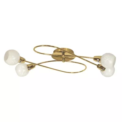 Stropní moderní osvětlení AVILA - 4xE14, 40W, mosazné