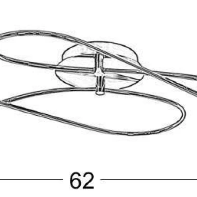 Stropní moderní osvětlení AVILA - 4xE14, 40W, mosazné