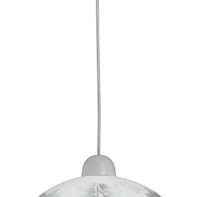 Závěsné moderní osvětlení BERIS - 1xE27, 60W, šedé / bílé