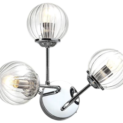 Moderní nástěnné osvětlení BEST - 3xE14, 40W, chromované