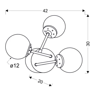 Moderní nástěnné osvětlení BEST - 3xE14, 40W, chromované