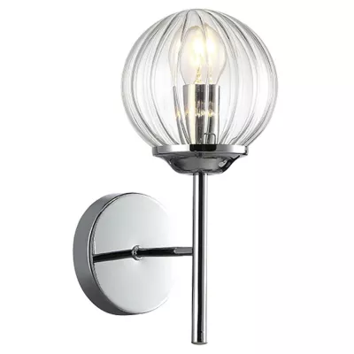 Moderní nástěnné osvětlení BEST - 1xE14, 40W, chromované