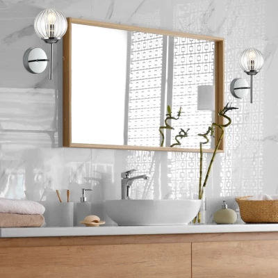 Moderní nástěnné osvětlení BEST - 1xE14, 40W, chromované