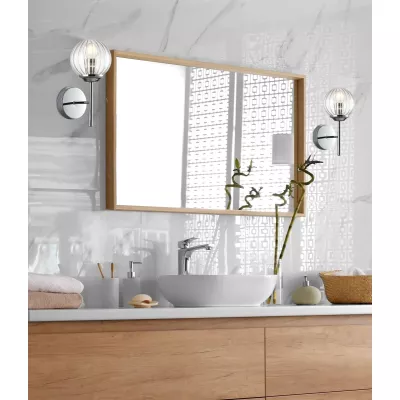 Moderní nástěnné osvětlení BEST - 1xE14, 40W, chromované