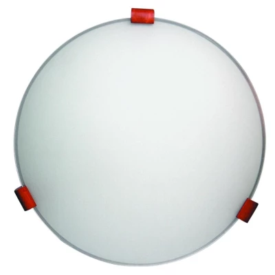 Stropní kulaté osvětlení BIANCA - 1xE27, 60W, 30cm, hnědé / bílé