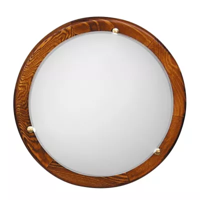 Stropní kulaté LED osvětlení BIANCA - 16W, 6500K (studená bílá), 40cm, kulaté, dub