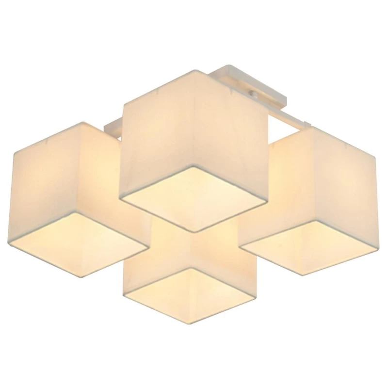 Stropní svítidlo BOHO - 4xE27, 40W, bílé / béžové