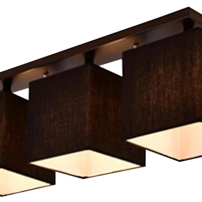 Stropní světlo BOHO - 3xE27, 40W, černé