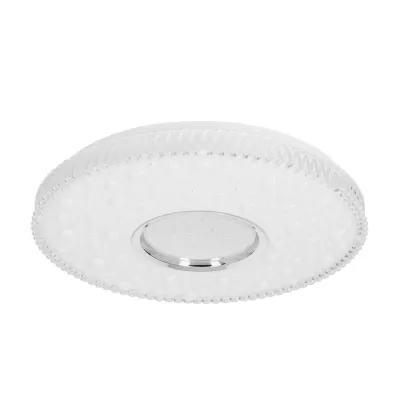 Designové LED stropní osvětlení BUBBLES - 24W, 4000K (denní bílá), chromované / bílé