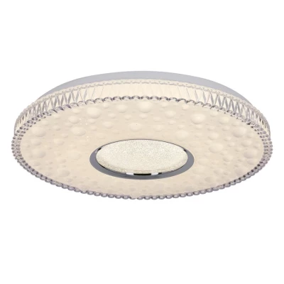 Designové LED stropní osvětlení BUBBLES - 24W, 4000K (denní bílá), chromované / bílé