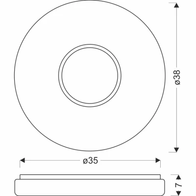 Designové LED stropní osvětlení BUBBLES - 24W, 4000K (denní bílá), chromované / bílé