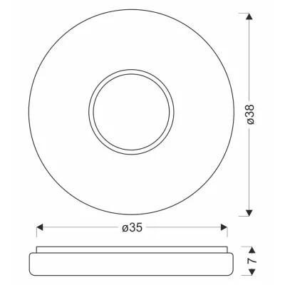 Designové LED stropní osvětlení BUBBLES - 24W, 4000K (denní bílá), chromované / bílé