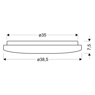 Stropní LED světlo CALIPSO - 24W, 2800K-6500K (teplá-studená bílá), 38,5cm, kulaté, bílé