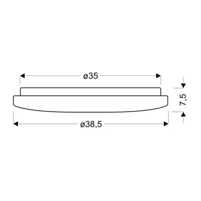 Stropní LED světlo CALIPSO - 24W, 2800K-6500K (teplá-studená bílá), 38,5cm, kulaté, bílé