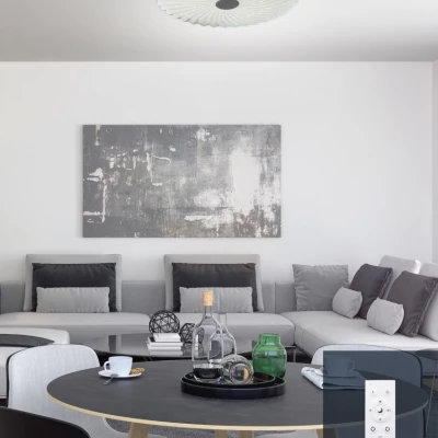 Stropní LED světlo CALIPSO - 60W, 2800K-6500K (teplá-studená bílá), 48,5cm, kulaté, bílé