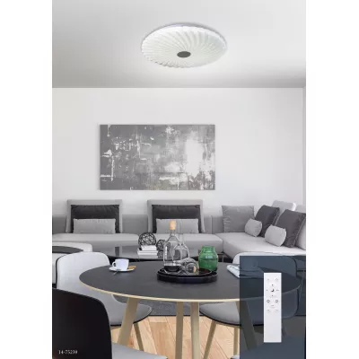 Stropní LED světlo CALIPSO - 60W, 2800K-6500K (teplá-studená bílá), 48,5cm, kulaté, bílé