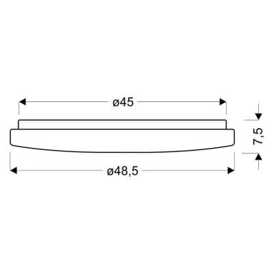 Stropní LED světlo CALIPSO - 60W, 2800K-6500K (teplá-studená bílá), 48,5cm, kulaté, bílé