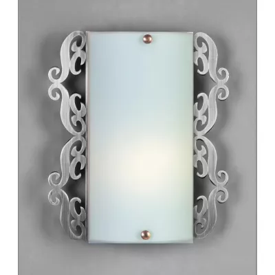 Nástěnné osvětlení CASABLANCA - 1xE27, 60W, stříbrné