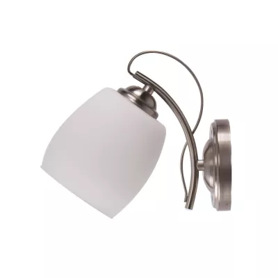 Nástěnné moderní osvětlení AMBA - 1xE27, 40W, chromované / bílé