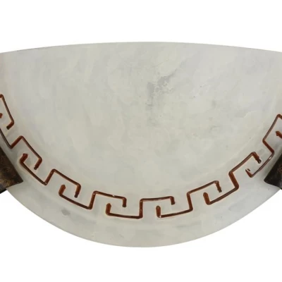 Nástěnné osvětlení ANTIK - 1xE27, 60W, patina / patina / bílé