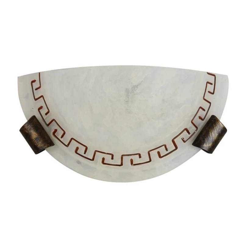 Nástěnné osvětlení ANTIK - 1xE27, 60W, patina / patina / bílé