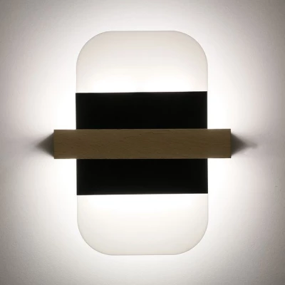 Nástěnné LED osvětlení APRIL - 6W, 4000K (denní bílá), černé / bílé / hnědé