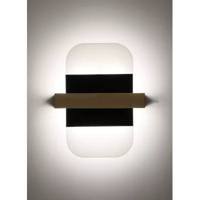 Nástěnné LED osvětlení APRIL - 6W, 4000K (denní bílá), černé / bílé / hnědé