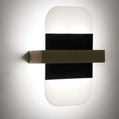 Nástěnné LED osvětlení APRIL - 6W, 4000K (denní bílá), černé / bílé / hnědé