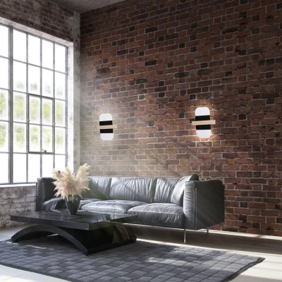 Nástěnné LED osvětlení APRIL - 6W, 4000K (denní bílá), černé / bílé / hnědé