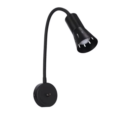 Nástěnná lampička k posteli ARENA - 1xE14, 40W, černá