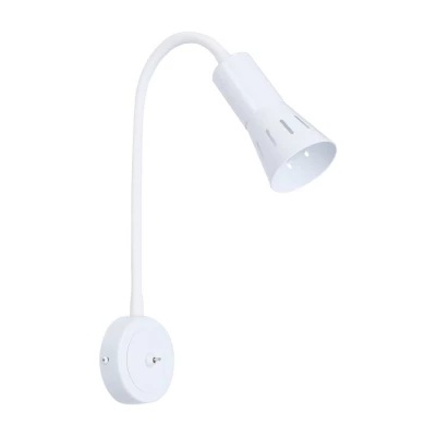 Nástěnná lampička k posteli ARENA - 1xE14, 40W, bílá