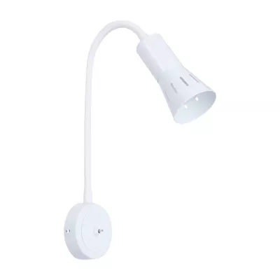 Nástěnná lampička k posteli ARENA - 1xE14, 40W, bílá