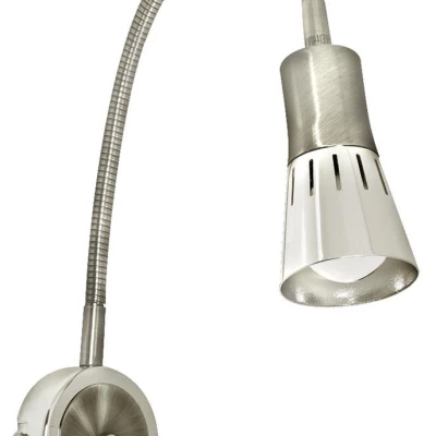 Nástěnná lampička k posteli ARENA - 1xE14, 40W, matný nikl