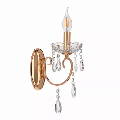 Nástěnné osvětlení v anglickém stylu AURORA - 1xE14, 40W, zlaté