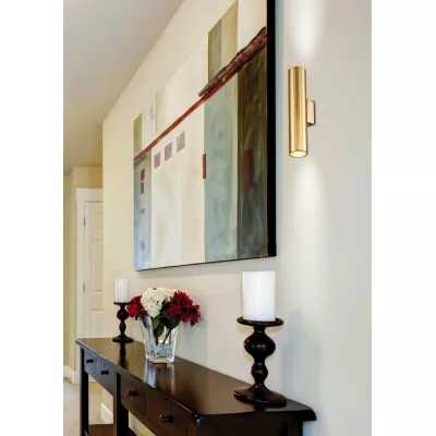 Nástěnné moderní osvětlení AUSTIN - 1xE27, 40W, 50x8cm, zlaté