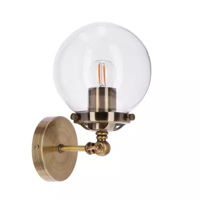 Nástěnné vintage osvětlení BALLET - 1xE27, 40W, patina