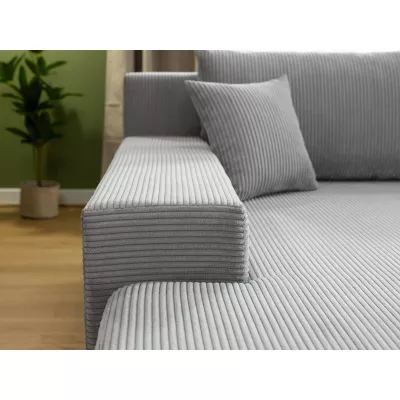 Moderní rozkládací sedačka do tvaru U SELAH - žlutá