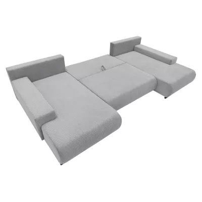 Moderní rozkládací sedačka do tvaru U SELAH - modrá