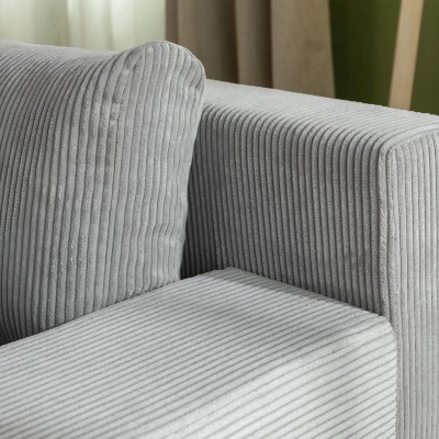 Moderní rozkládací sedačka do tvaru U SELAH - šedá